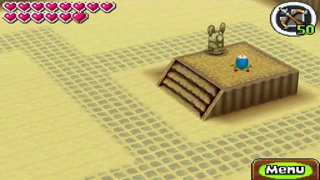 Blue guardian standing on the sandy platform of the Sand Sanctuary Blue guardian standing on the sandy platform of the Sand Sanctuary