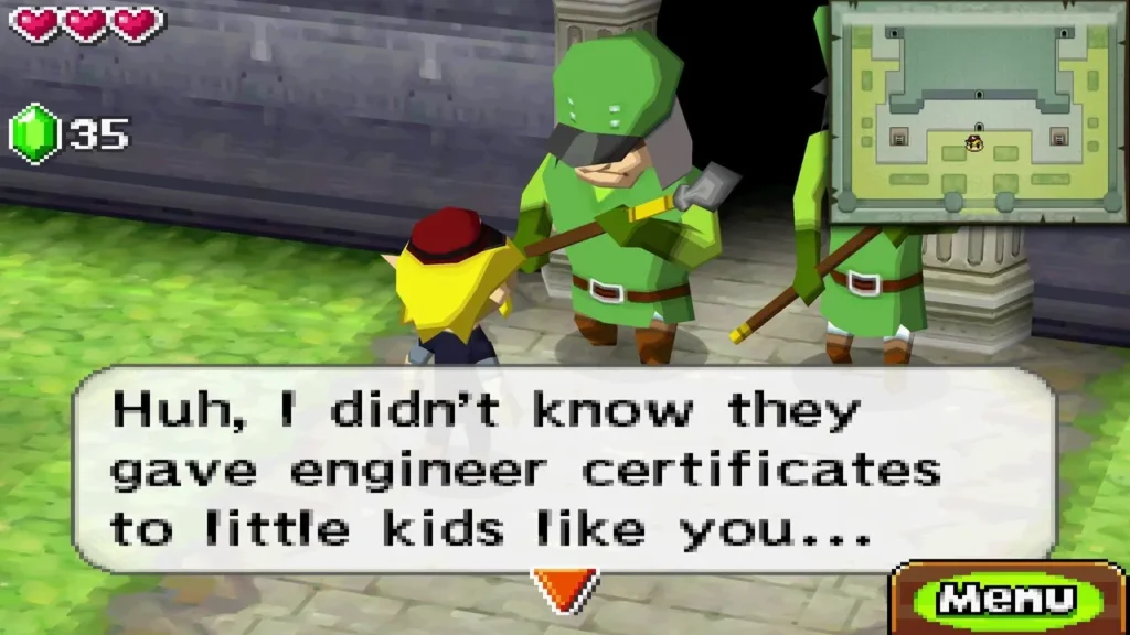 The gate guard saying he did not know engineer certificates went to little kids like Link The gate guard saying he did not know engineer certificates went to little kids like Link