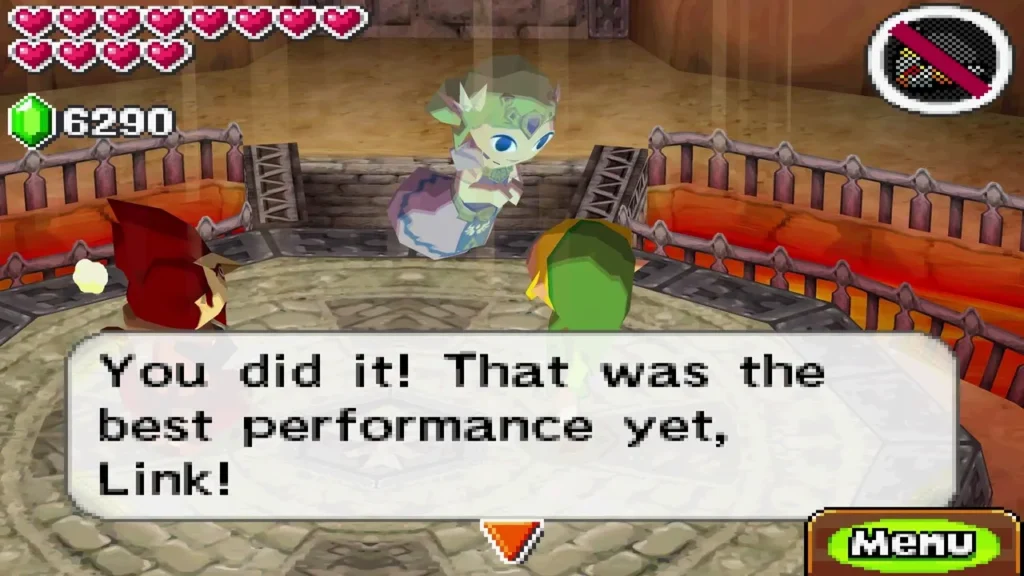 Embrose in the arena telling Link that his was the best performance yet Embrose in the arena telling Link that his was the best performance yet