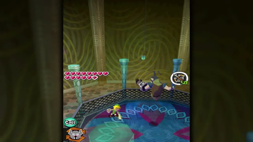 Byrne pinned on the floor of the round arena while Link stands nearby Byrne pinned on the floor of the round arena while Link stands nearby