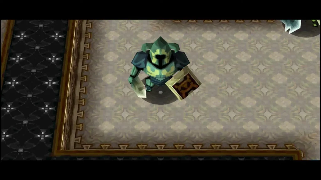 An ordinary green Phantom standing in the centre of a Floor 25 room in the Tower of Spirits