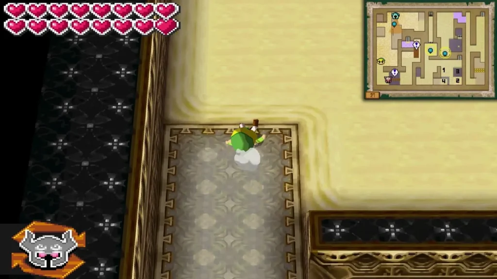 Link on a sand path in the Tower of Spirits