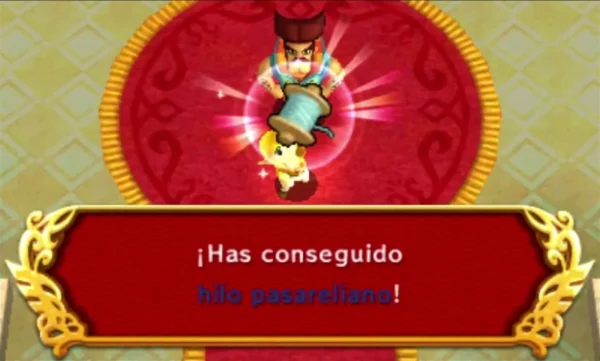Sir Combsly on the red throne-room carpet hands Link Hytopian Silk, with the reward box fully shown
