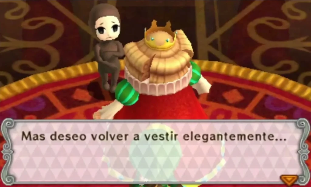 Princess Styla in a frilly gown and crown saying she longs to dress elegantly again Princess Styla in a frilly gown and crown saying she longs to dress elegantly again