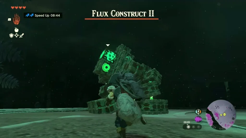 Flux Construct II core cube and blocks in the Depths arena Flux Construct II core cube and blocks in the Depths arena