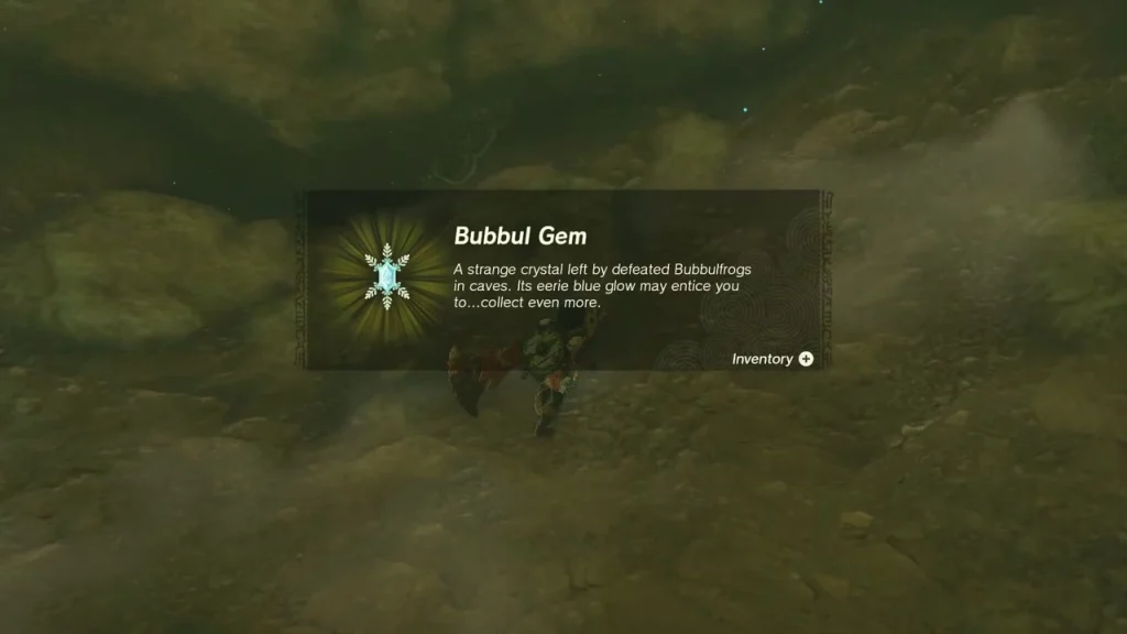 Bubbul Gem item box after defeating the Ancient Columns Cave Bubbulfrog Bubbul Gem item box after defeating the Ancient Columns Cave Bubbulfrog