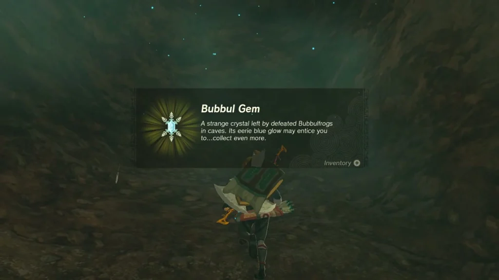 Bubbul Gem item box held up after the frog is shot Bubbul Gem item box held up after the frog is shot