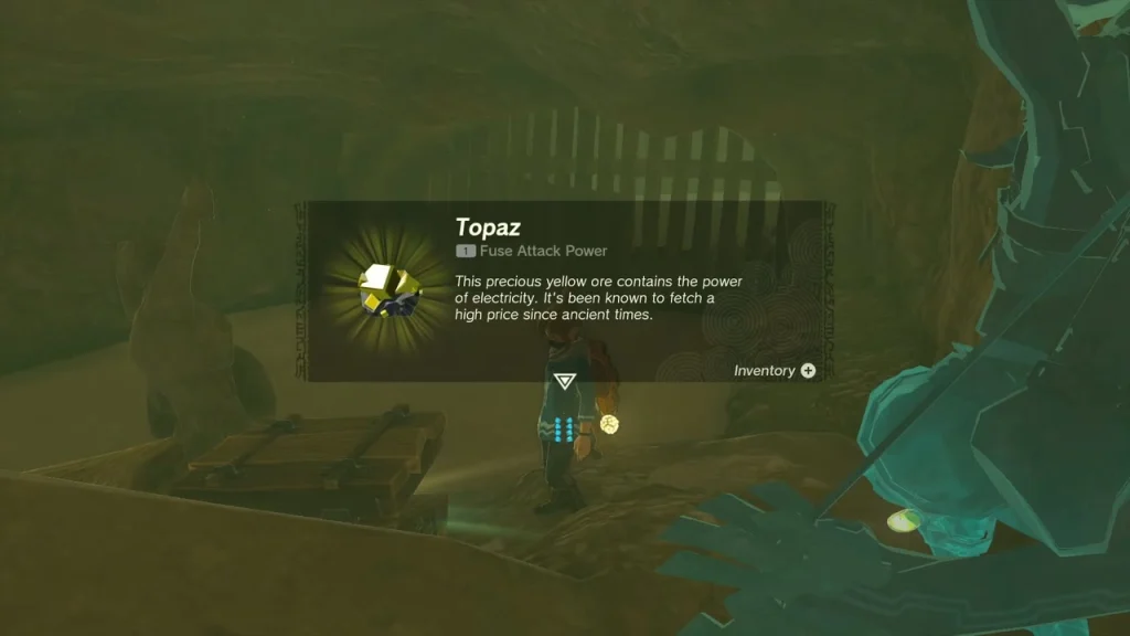 Topaz item box beside an opened wooden chest Topaz item box beside an opened wooden chest