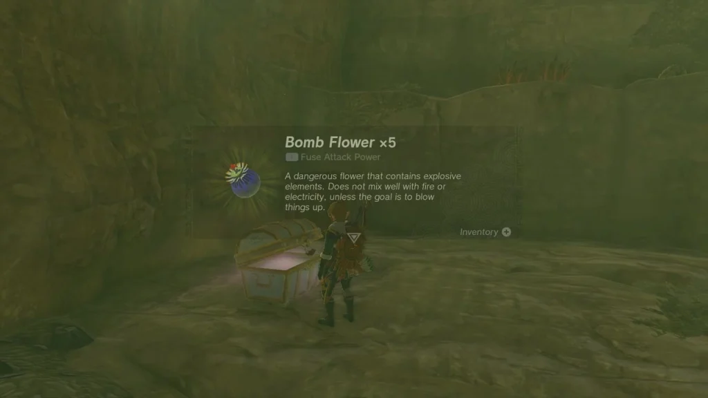 Bomb Flower item box from a chest on the mine floor Bomb Flower item box from a chest on the mine floor