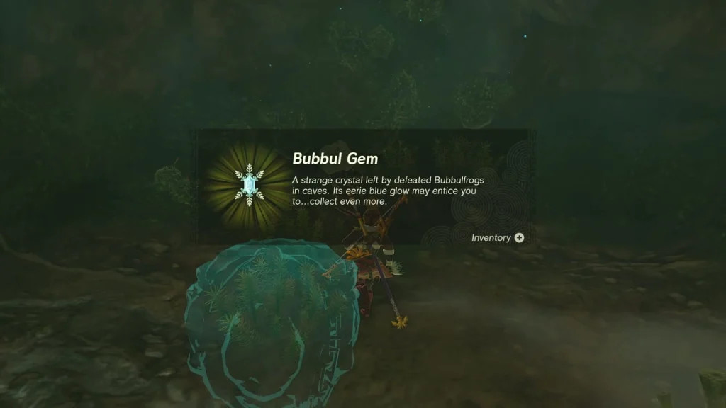 Bubbul Gem item box in the cavern