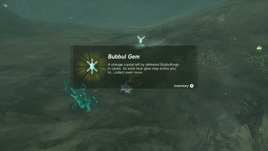 Bubbul Gem item box next to the fallen frog Bubbul Gem item box next to the fallen frog