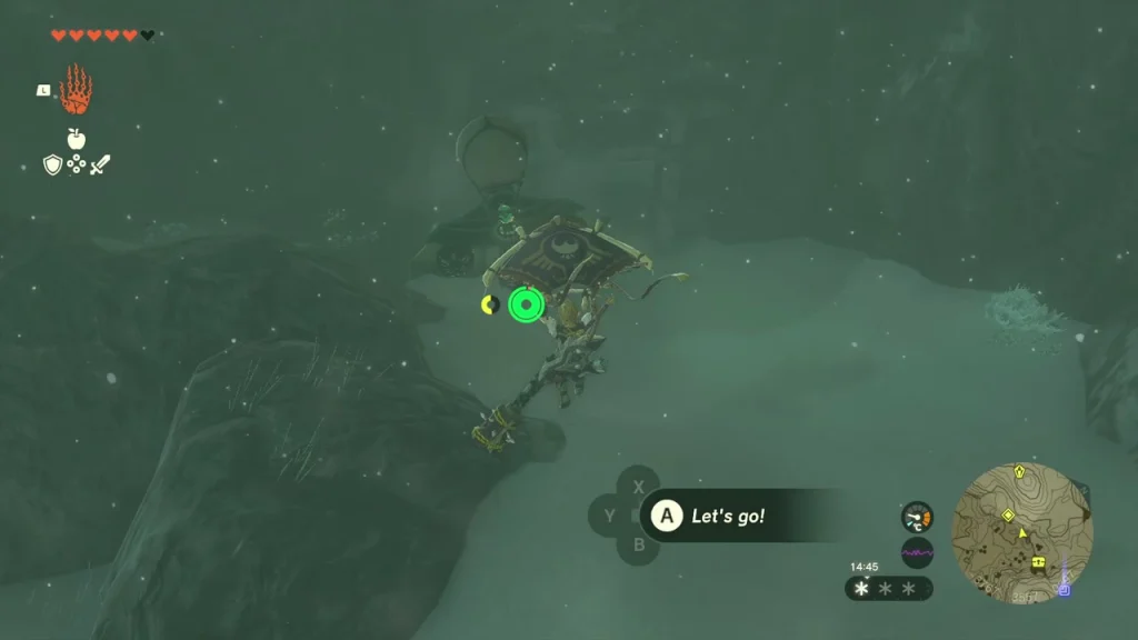 Snowy ridge beside the giant skeleton bones Snowy ridge beside the giant skeleton bones