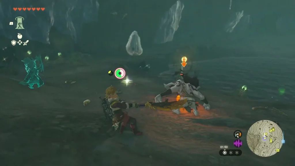 Bokoblins around a campfire in the cave Bokoblins around a campfire in the cave