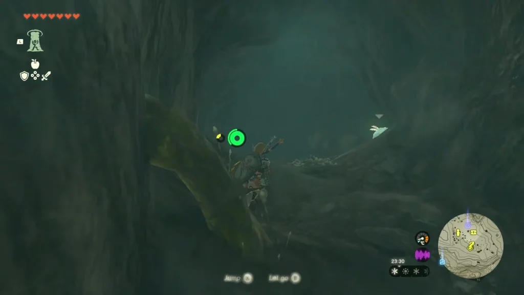 Rocky crevice leading into the dark cave Rocky crevice leading into the dark cave