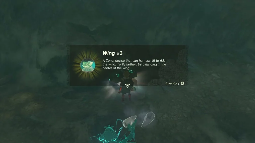 Wing x3 item box in the cavern Wing x3 item box in the cavern