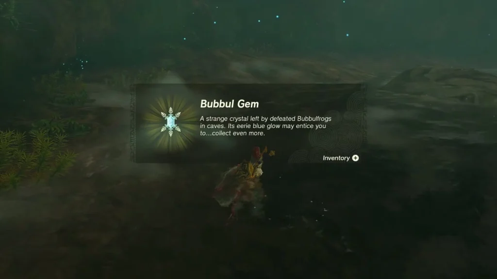 Bubbul Gem item box in the dark cavern Bubbul Gem item box in the dark cavern