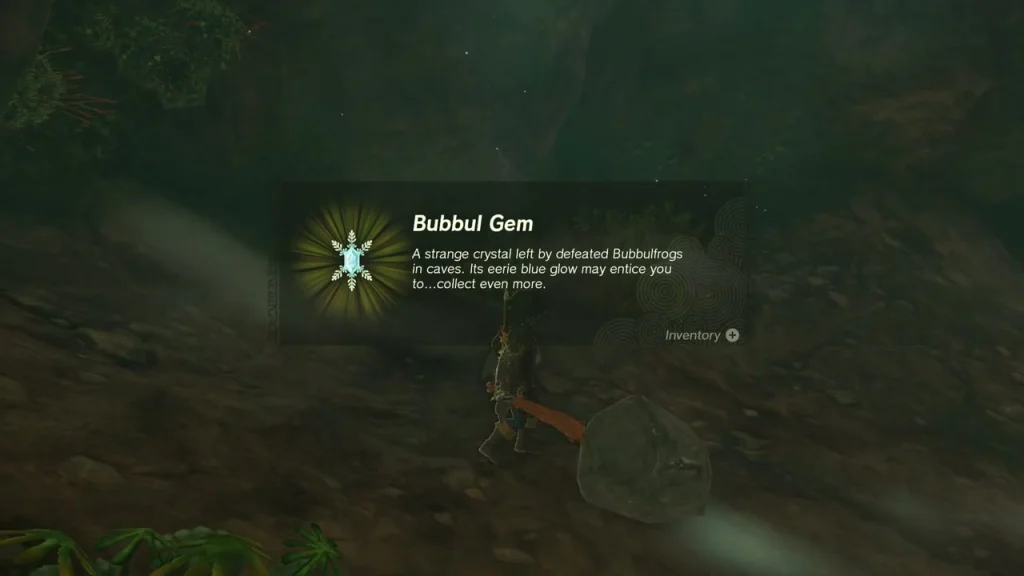 Bubbul Gem item box after picking up the gem Bubbul Gem item box after picking up the gem