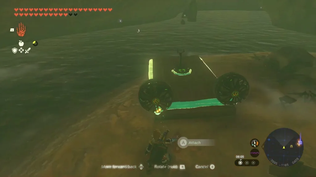 Board with two fans and a steering stick floating on the lake Board with two fans and a steering stick floating on the lake