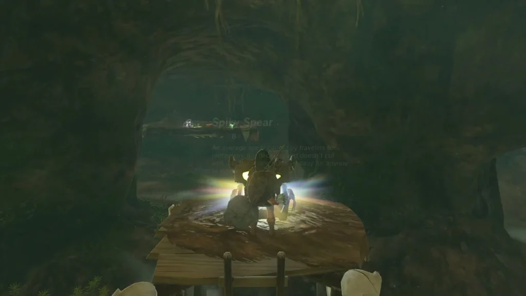 Chest on the tower platform beside a skull lantern, spilling light as it opens Chest on the tower platform beside a skull lantern, spilling light as it opens