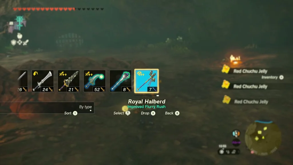 Royal Halberd highlighted in the weapon picker Royal Halberd highlighted in the weapon picker