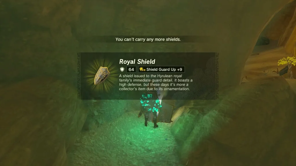 Royal Shield item box from the tunnel chest Royal Shield item box from the tunnel chest