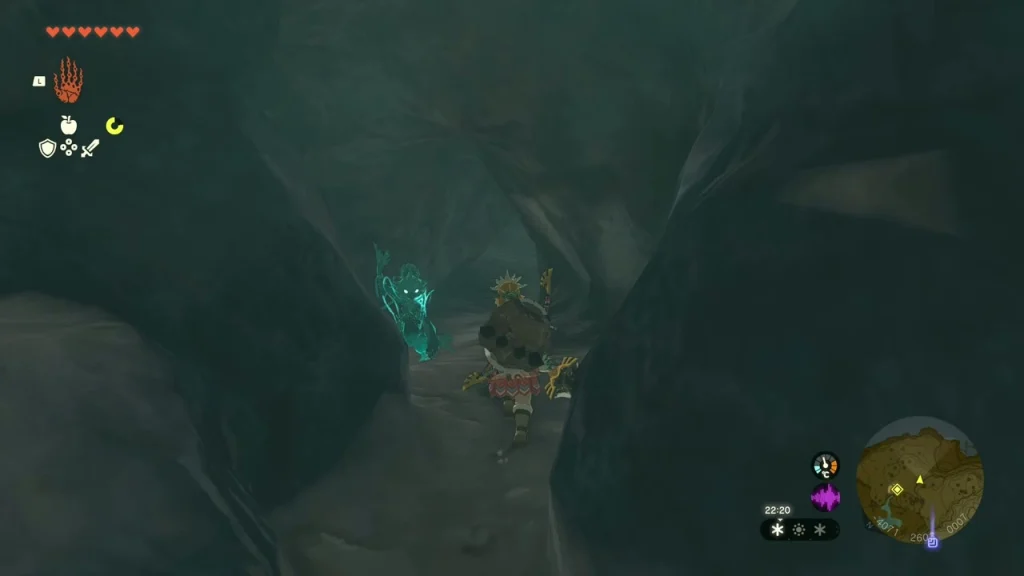 Tight rock passage where the Bubbulfrog hangs Tight rock passage where the Bubbulfrog hangs