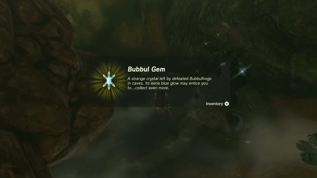 Bubbul Gem item box after defeating the Bubbulfrog Bubbul Gem item box after defeating the Bubbulfrog