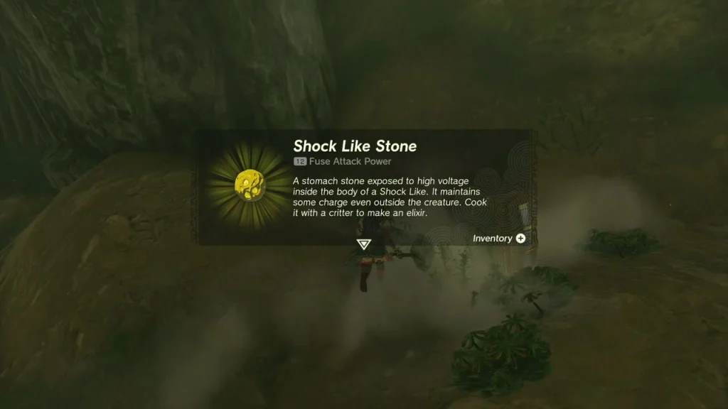 Shock Like Stone item box after the Shock Like is defeated Shock Like Stone item box after the Shock Like is defeated