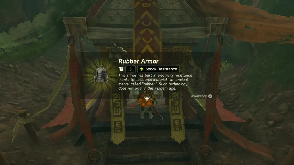 Rubber Armor item box in front of the wooden gate Rubber Armor item box in front of the wooden gate