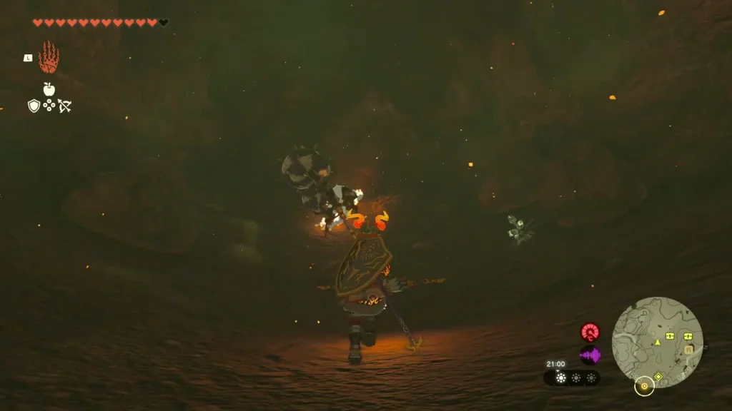 Dark cavern at the end of the cave where the Bubbulfrog hides Dark cavern at the end of the cave where the Bubbulfrog hides