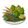 Copious Fried Wild Greens