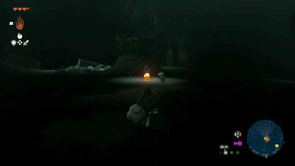 Lone campfire glowing in the dark Depths where Robbie waits Lone campfire glowing in the dark Depths where Robbie waits