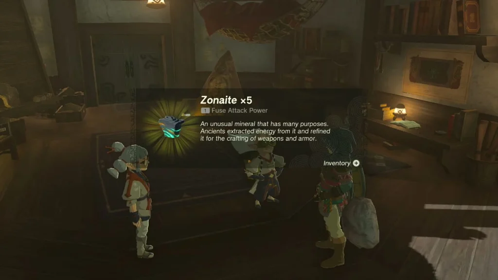 Zonaite x5 item box in Josha's lab with Josha and Robbie behind Zonaite x5 item box in Josha's lab with Josha and Robbie behind
