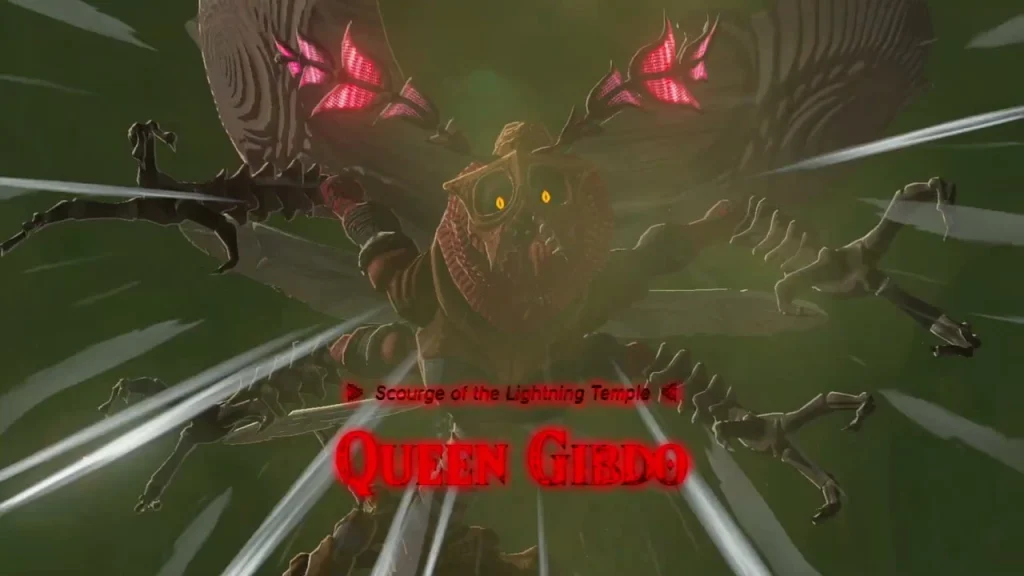 Queen Gibdo title card as the second fight begins Queen Gibdo title card as the second fight begins