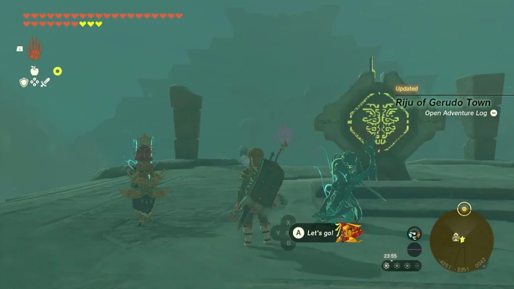 Riju beside the altar in the middle of the light triangle Riju beside the altar in the middle of the light triangle