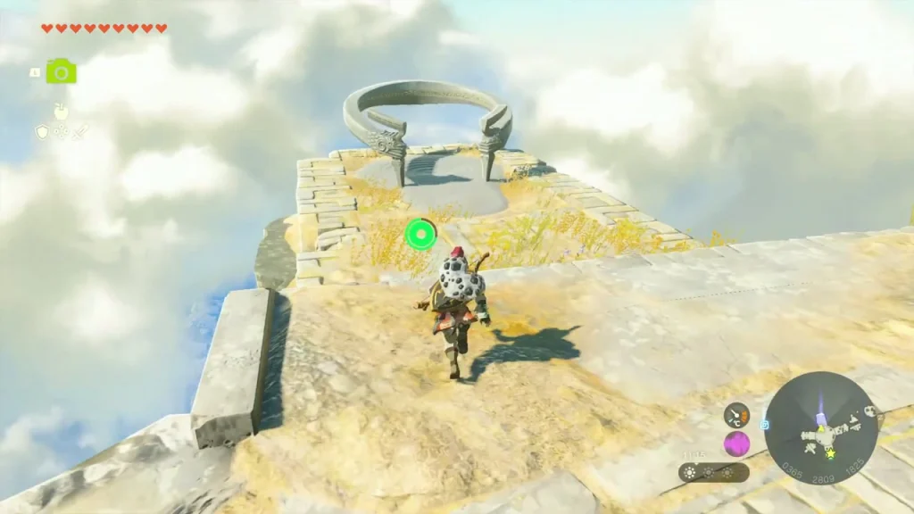 Mayam Shrine's stone ring on a sky island above the clouds Mayam Shrine's stone ring on a sky island above the clouds
