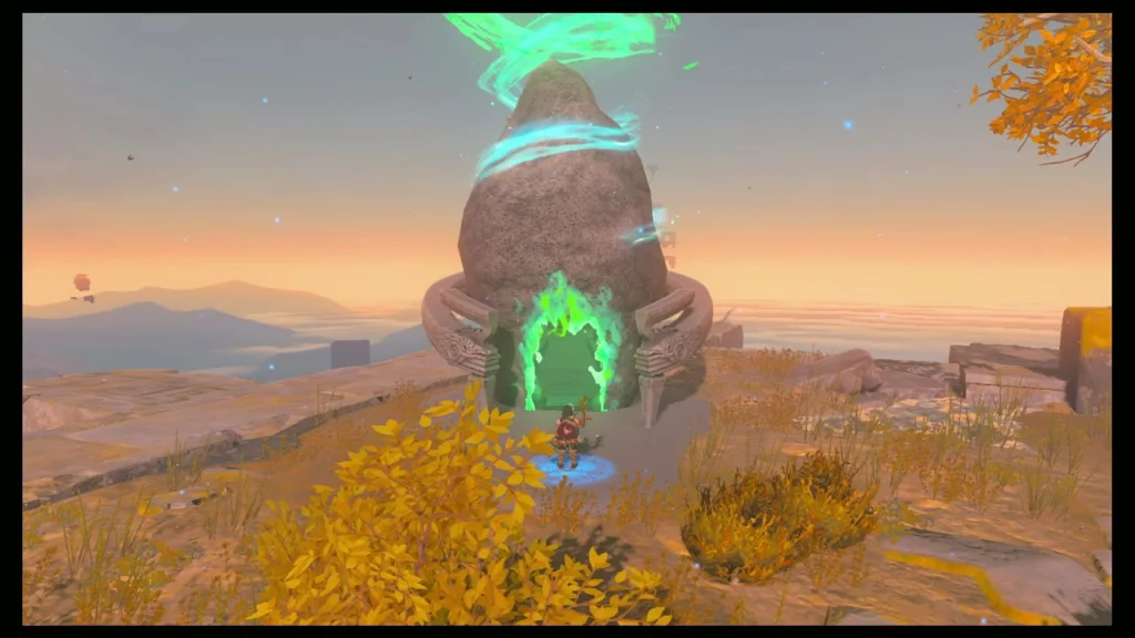 Ganos Shrine with its door glowing open after the offering Ganos Shrine with its door glowing open after the offering
