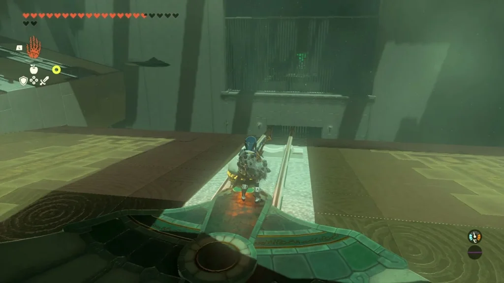 Wing carrying the ball down the sloped rail over the lava Wing carrying the ball down the sloped rail over the lava