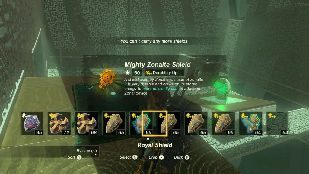 Mighty Zonaite Shield reward from the second chest Mighty Zonaite Shield reward from the second chest