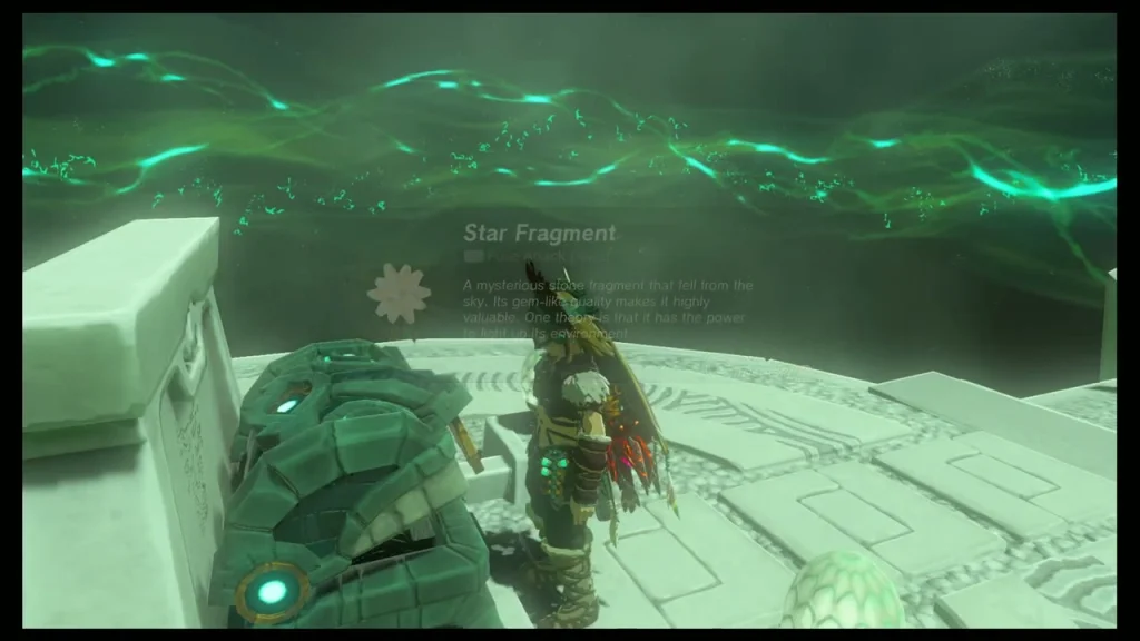 Star Fragment item box beside the open chest near the shrine door Star Fragment item box beside the open chest near the shrine door