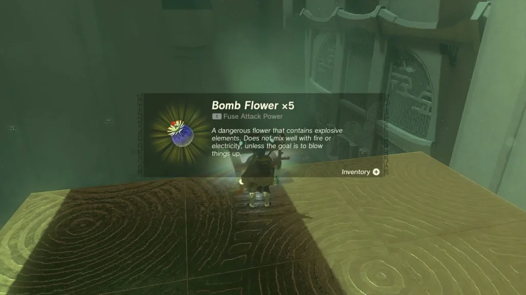 Chest on the platform holding five Bomb Flowers Chest on the platform holding five Bomb Flowers