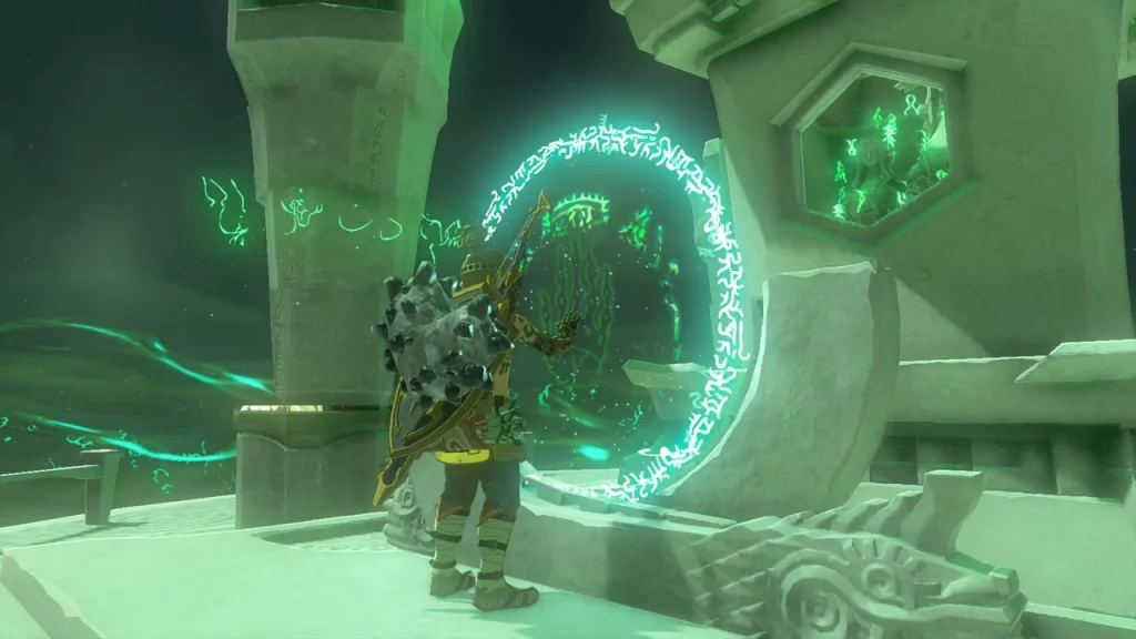 Shrine terminal with its green seal activating Shrine terminal with its green seal activating