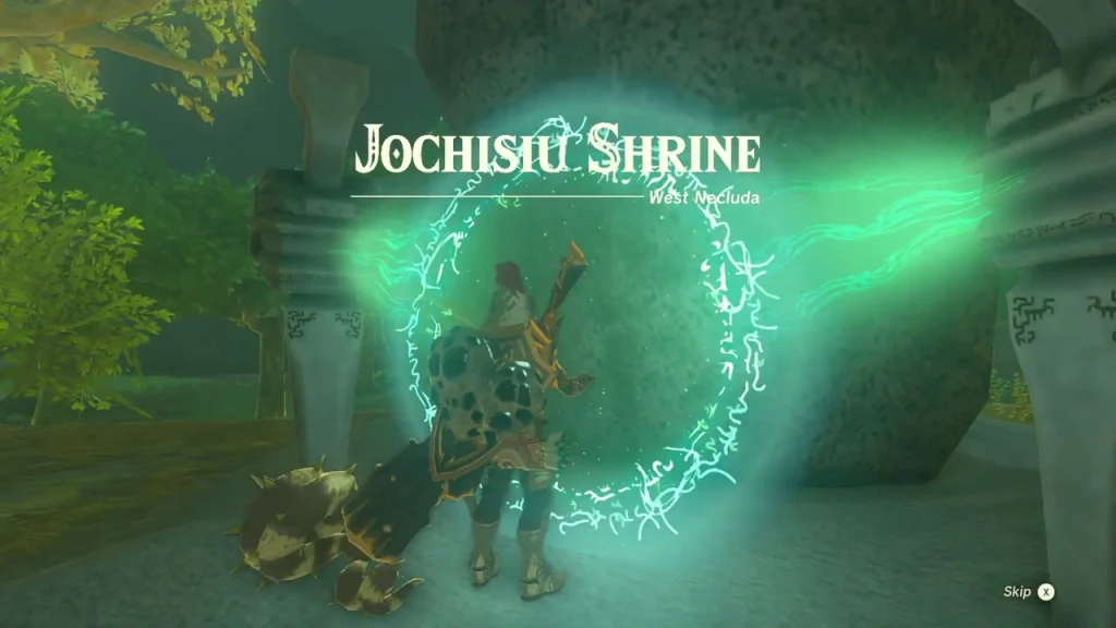 Ring of light forming at the entrance as the shrine unlocks Ring of light forming at the entrance as the shrine unlocks