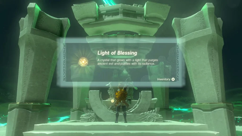 Terminal beneath the stone arch granting the Light of Blessing Terminal beneath the stone arch granting the Light of Blessing