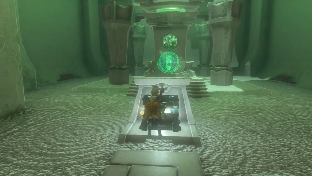 Chest on a pedestal in front of the terminal Chest on a pedestal in front of the terminal