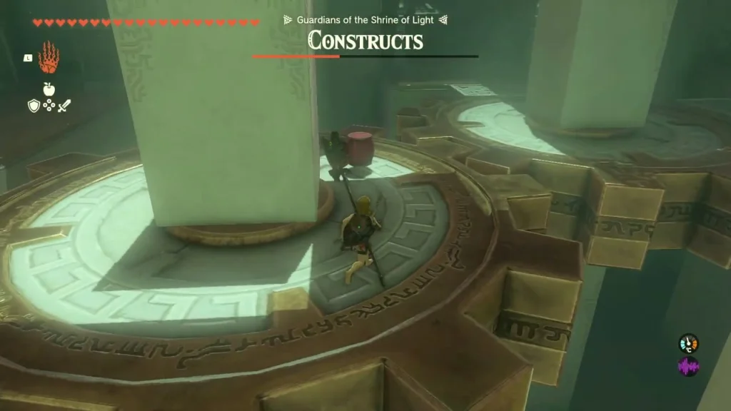 Rusty Halberd lying on the turning gear beside the pillar Rusty Halberd lying on the turning gear beside the pillar