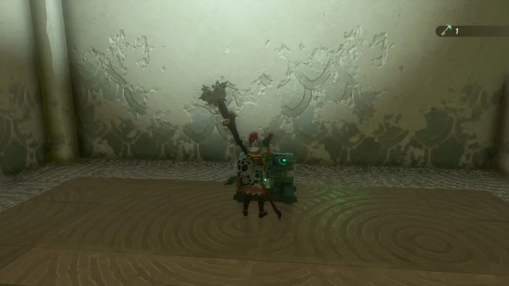 Chest at the end of the left corridor in the maze Chest at the end of the left corridor in the maze