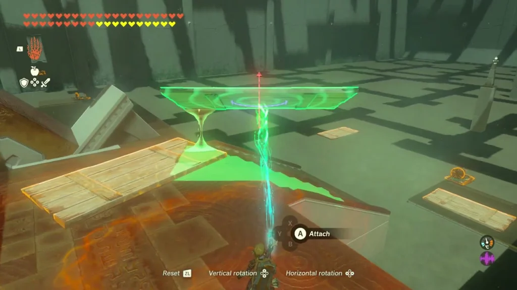 Plank held over a block pile to build a ramp