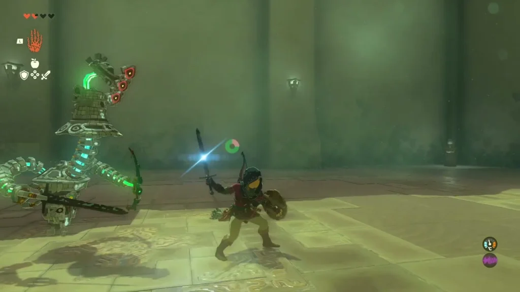 Charged spin attack released into the Construct in the arena Charged spin attack released into the Construct in the arena