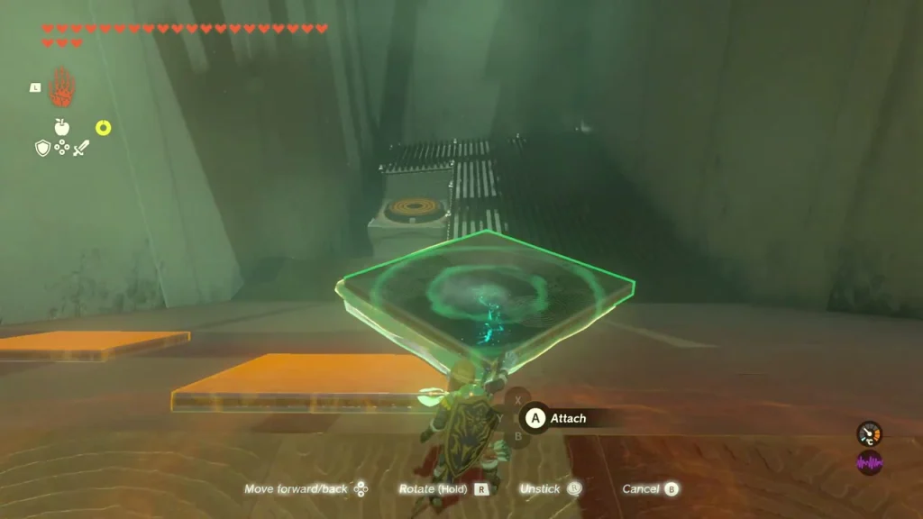 Ice slab held over the lava next to a placed slab Ice slab held over the lava next to a placed slab